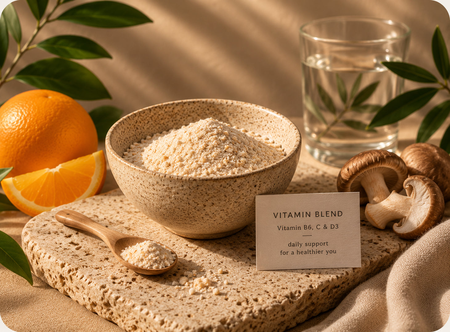 Vitamin B6, C and D3